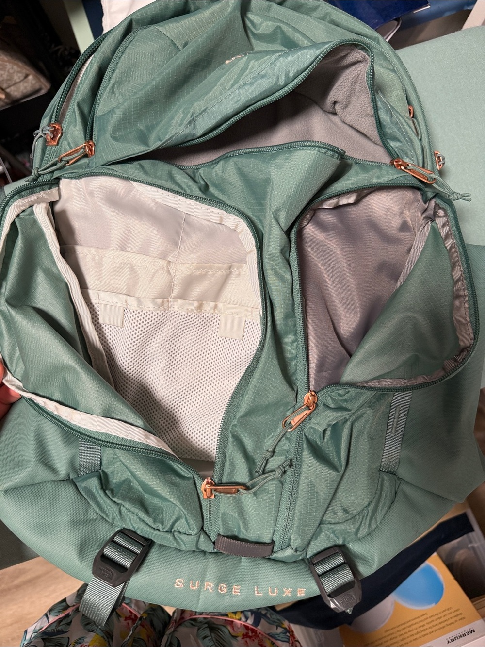 The North Face Surge Lux II Backpack - Teal - Picture 6 of 6